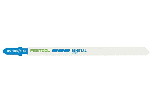 Festool Jigsaw Blade HS 105/1 BI/5 for Cuts in Metal (Pack of 5)