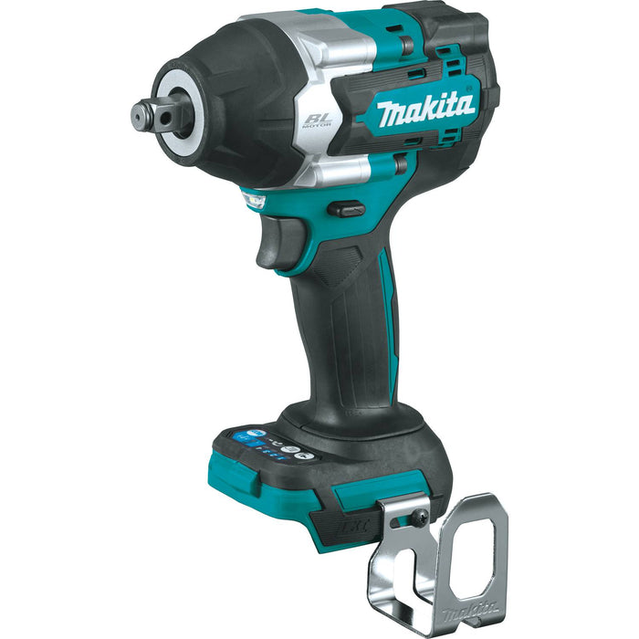 Makita 18V LXT Lithium-Ion Brushless Cordless 4-Speed Mid-Torque 1/2" Sq. Drive Impact Wrench w/ friction ring anvil, 520 ft.lbs. (Bare Tool)