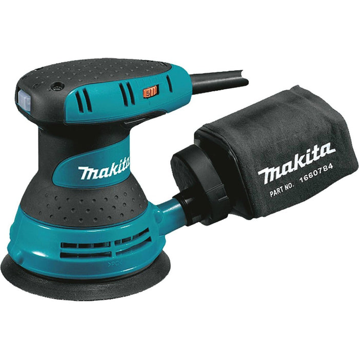 Makita 5" Random Orbit Sander, 3 AMP, 4,000-12,000 OPM, var. spd., case