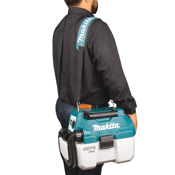 Makita XCV11Z - 18V LXT Lithium-Ion Brushless Cordless 2 Gallon HEPA Filter Portable Wet/Dry Dust Extractor/Vacuum (Tool Only)