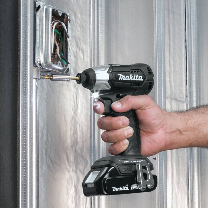 Makita CX200RB - 18V LXT Lithium-Ion Sub-Compact Brushless Cordless 2 Pc. Combo Kit, XFD11ZB, XDT15ZB, bag (2.0Ah)