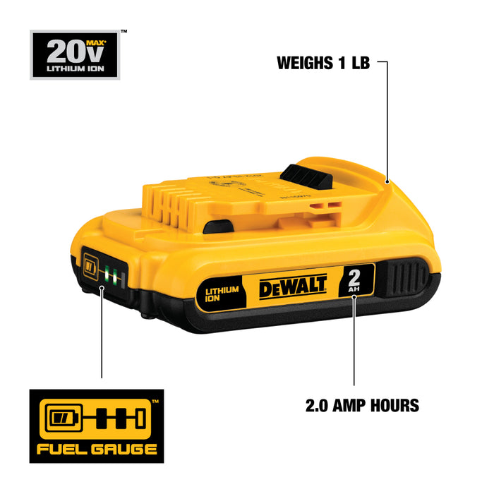DeWalt 20V Max Lithium-Ion Compact Battery Pack