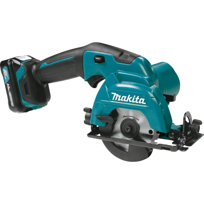 Makita 12V max CXT Lithium-Ion Cordless 3-3/8" Circular Saw Kit, case (2.0Ah)