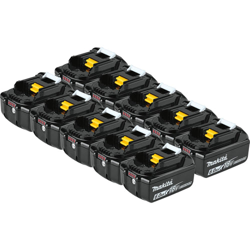 Makita BL1860B-10 - 18V LXT Lithium-Ion 6.0Ah Battery, 10/pk