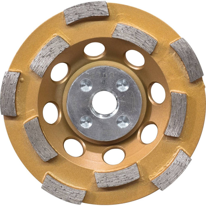 4-1/2 in. Double Row Diamond Cup Wheel, Anti-Vibration