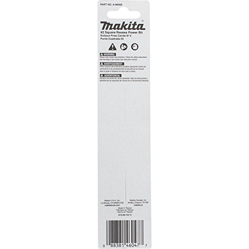 Makita ImpactX️ #1 Square Recess 6″ Power Bit