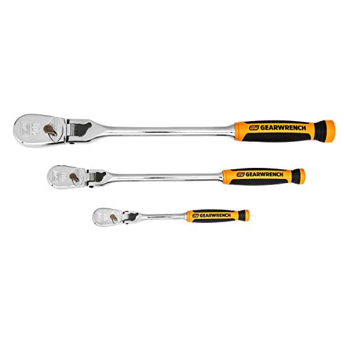 GEARWRENCH 3-Piece 1/4", 3/8", 1/2" Drive Tooth Ratchet Set