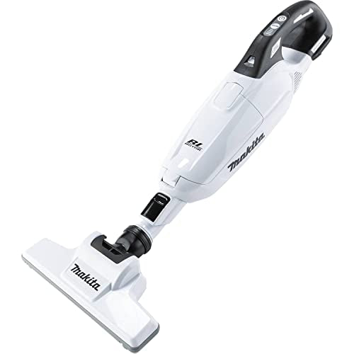 Makita XLC10ZW 18V LXT Lithium-ion Compact Brushless Cordless 4-Speed Vacuum, w/Push Button and Dust Bag (Bare Tool)