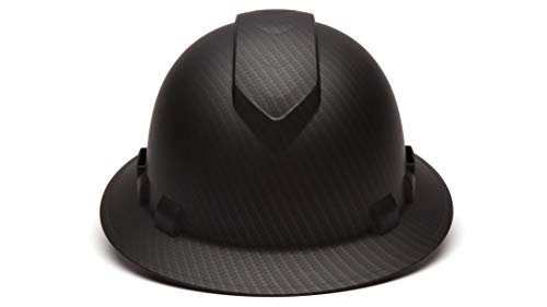 Pyramex Ridgeline Full Brim Hard Hat, Vented, 4-Point Ratchet Suspension