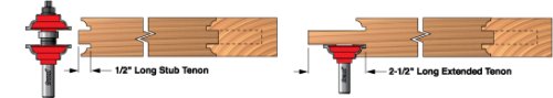 Freud 99-277: 1-7/8" (dia.) Entry & Interior Door Router Bit System with 1/2" shank, 4-19/32" overall length