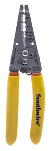 Southwire 10-12 AWG Ergonomic Handles NM Cable Wire Stripper/Cutter