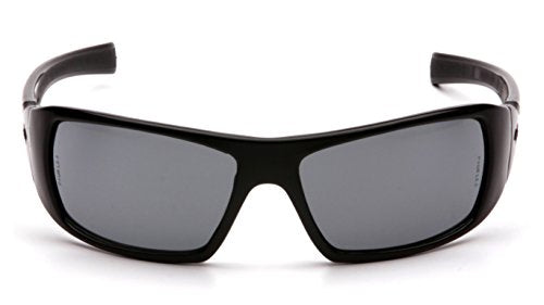 Pyramex Goliath Safety Eyewear, Black Frame, Gray Anti-Fog Lens