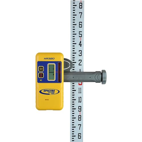 Spectra Precision Laser Receiver with C59 Rod Clamp, Front & Rear LCD Displays, Loud Speaker, Waterproof