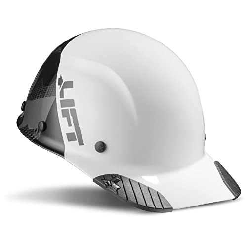 LIFT Safety Hard Hat DAX 50/50 White/Black Camo Carbon Fiber Cap