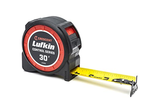 CRESCENT Lufkin 1-3/16 x 30' Command Control Series Yellow Clad Tape Measure - L1030C-02