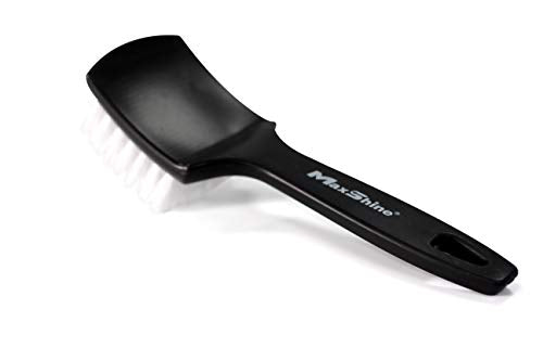 MaxShine All Purpose Long Handled Stiff Bristle Brush, Perfect for Tire & Carpet, Home/Office Cleaning
