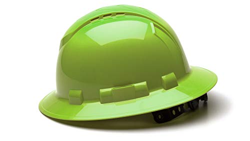Pyramex Ridgeline Full Brim/Vented (Hi-Vis Lime)