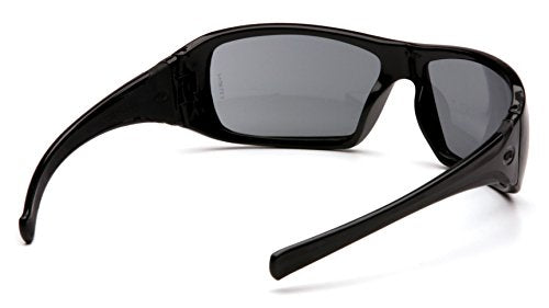 Pyramex Goliath Safety Eyewear, Black Frame, Gray Anti-Fog Lens
