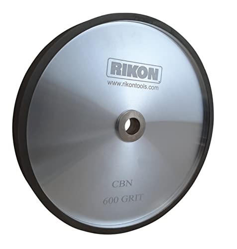 RIKON PRO Series CBN Grinding Wheel 600 Grit 8 inch Wheel to Sharpen High Speed Steel Cutting Tools for your Woodworking Lathe