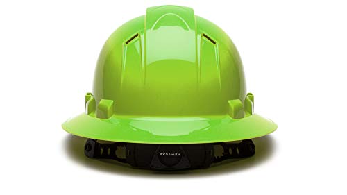 Pyramex Ridgeline Full Brim/Vented (Hi-Vis Lime)