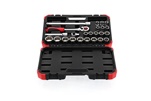 GEDORE RED 24-Piece 1/2 Size 10-32mm Socket Set