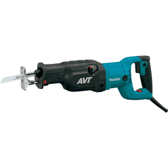 Makita AVT Recipro Saw, 15 AMP, var. spd., orbital, tool-less blade change and shoe adjustment, steel case