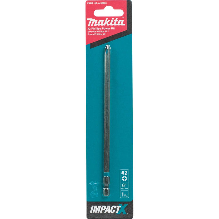Makita Impact X #2 Phillips 6″ Power Bit