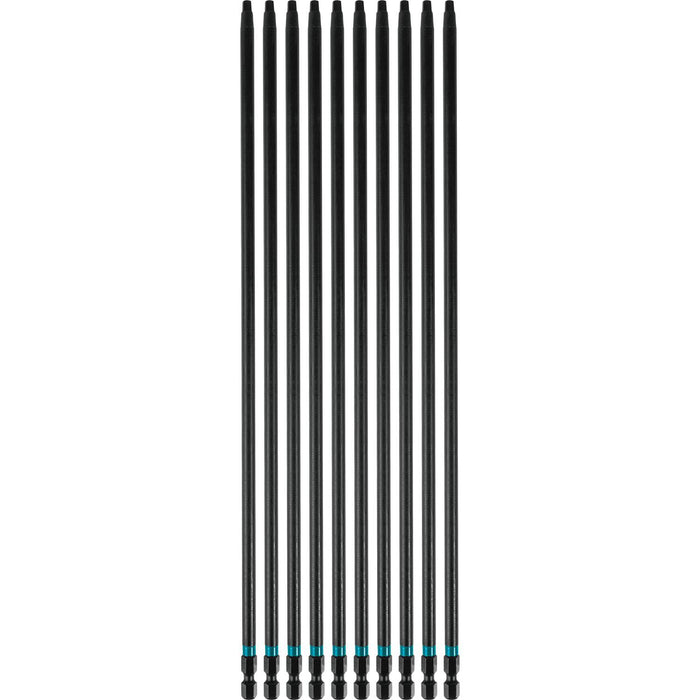 Impact X #3 Square Recess 12″ Power Bit, 10/pk, Bulk