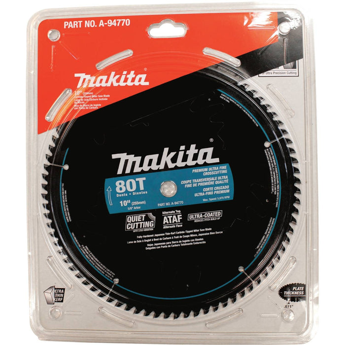 Makita 10 In. x 5/8 In. 80T Ultra-Coated Miter Saw Blade