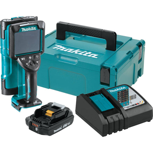 Makita DWD181R1J - 18V LXT Lithium-Ion Cordless Multi-Surface Scanner Kit, case, with one battery (2.0Ah)