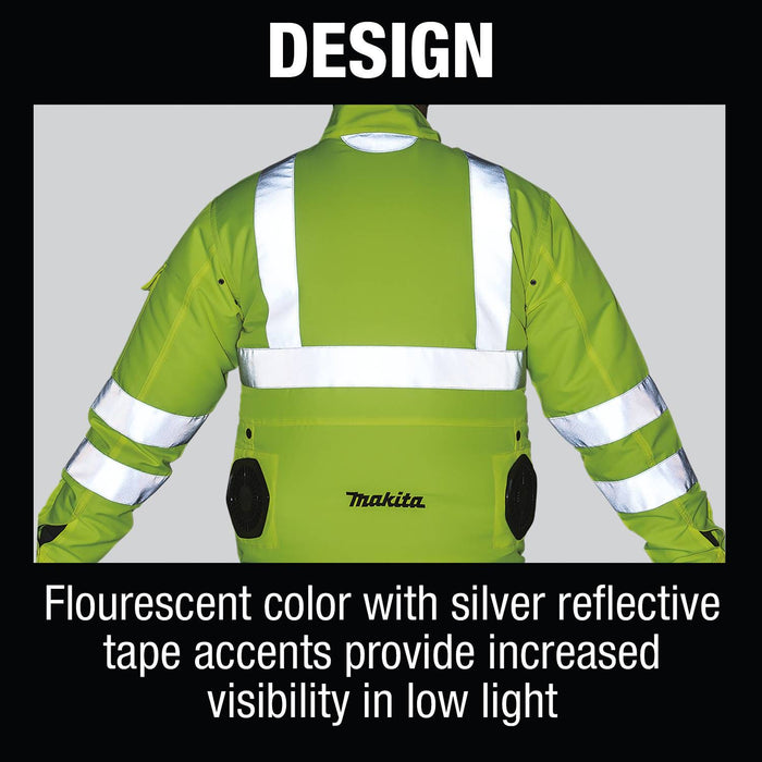 18V LXT® Lithium-Ion Cordless High Visibility Fan Jacket, Jacket Only (L)
