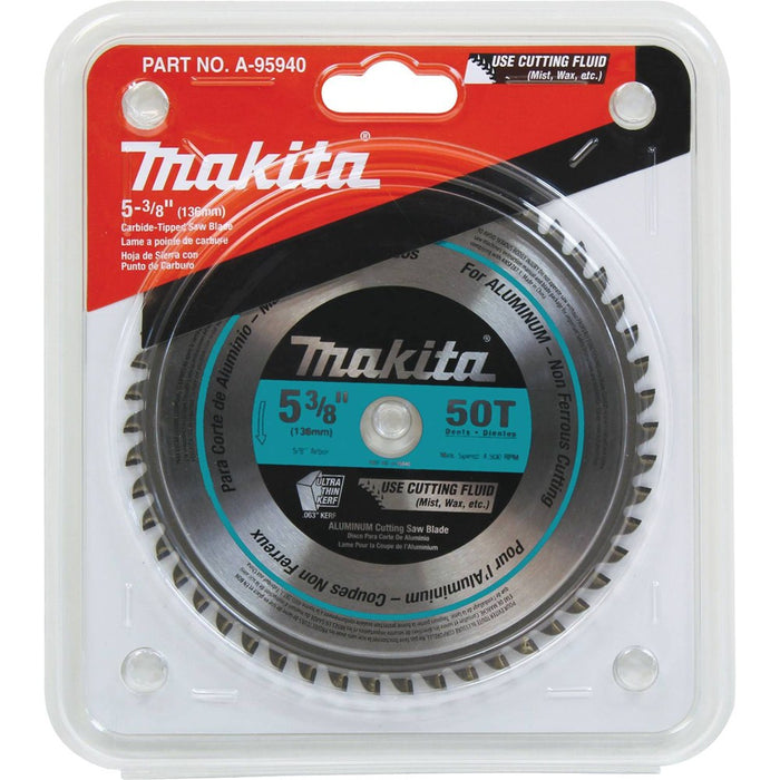 5-3/8 in. 50T Carbide-Tipped Saw Blade, Aluminum
