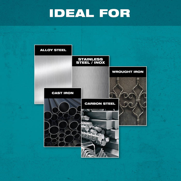 Makita E-00474 X-LOCK 5" x .045" x 7/8" Type 1 General Purpose 60 Grit Thin Cut‑Off Wheel for Metal and Stainless Steel Cutting