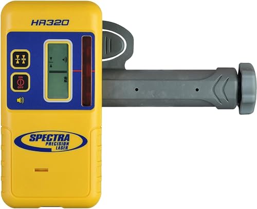 Spectra Precision Laser Receiver with C59 Rod Clamp, Front & Rear LCD Displays, Loud Speaker, Waterproof