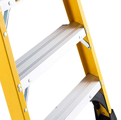 DeWALT 6 Ft. Fiberglass Stepladder Type IAA Manufacture Tested To 500 lbs.