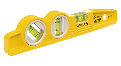 STABILA (25245) Die Cast Magnetic Torpedo with 45-degree vial and V-groove frame
