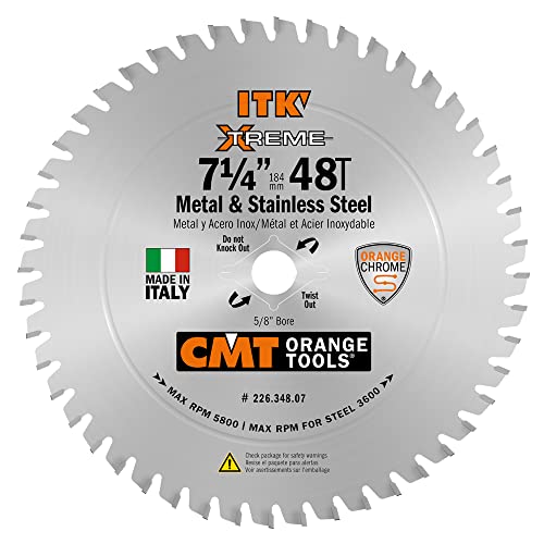 CMT ITK 7-1/4" x 48-Tooth Metal & Stainless-Steel Circular Saw Blade
