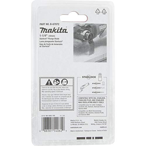Makita 1-1/4in Starlock Plunge Blade (BiM) 14TPI