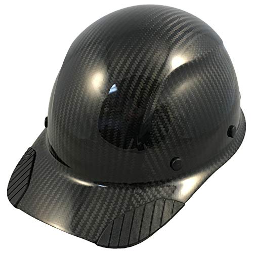 LIFT Safety DAX Actual Carbon Fiber Cap Style Hard Hat (Glossy Black)
