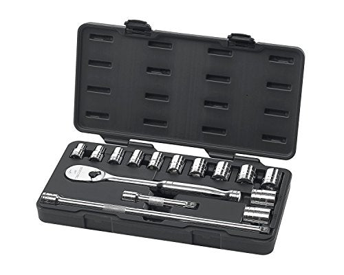 GEARWRENCH 15-Piece 1/2 In. Drive 6 Pt. Standard Mechanics SAE Tool Set