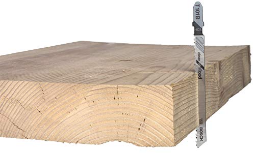 Bosch Jig Saw Blades 3-1/4in 12 TPI Basic Wood Cutting T-Shank (3 Pack)