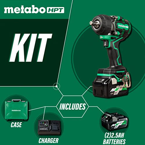 Metabo HPT 36V Multi-Volt 1/2in Mid-Torque Impact Wrench Kit