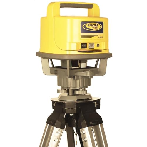 Spectra Precision (LL500) Self-Leveling Laser Level with HL700 Receiver, C70 Rod Clamp, Alkaline Batteries, Carry Case