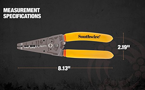 Southwire 10-12 AWG Ergonomic Handles NM Cable Wire Stripper/Cutter