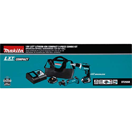 Makita 18V LXT Lithium-Ion Compact Cordless 2-Pc. Combo Kit (2.0Ah)