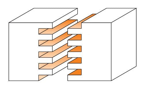 CMT Box Joint Bit with 1-7/8-Inch Diameter with 1/2-Inch Shank