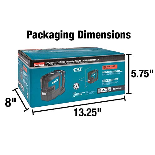 Makita 12V Max CXT Self-Leveling Cross-Line Red Beam Laser Combo Kit