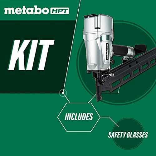 Metabo HPT 21-Degree 2"- 3-1/4" Framing Nailer with Plastic Collated Full Head Framing Nails