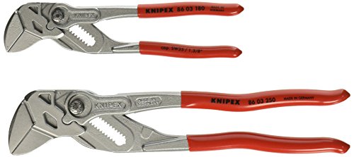 KNIPEX 2-Piece Pliers Wrench Set with Keeper Pouch