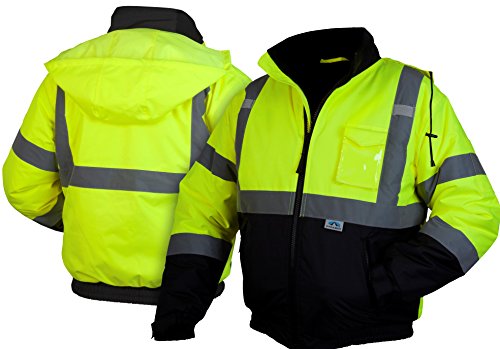 Pyramex Bomber Jacket with Quilted Lining (Hi-Vis Green)